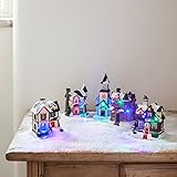 Battery Operated LED Light Up Christmas Village Scene