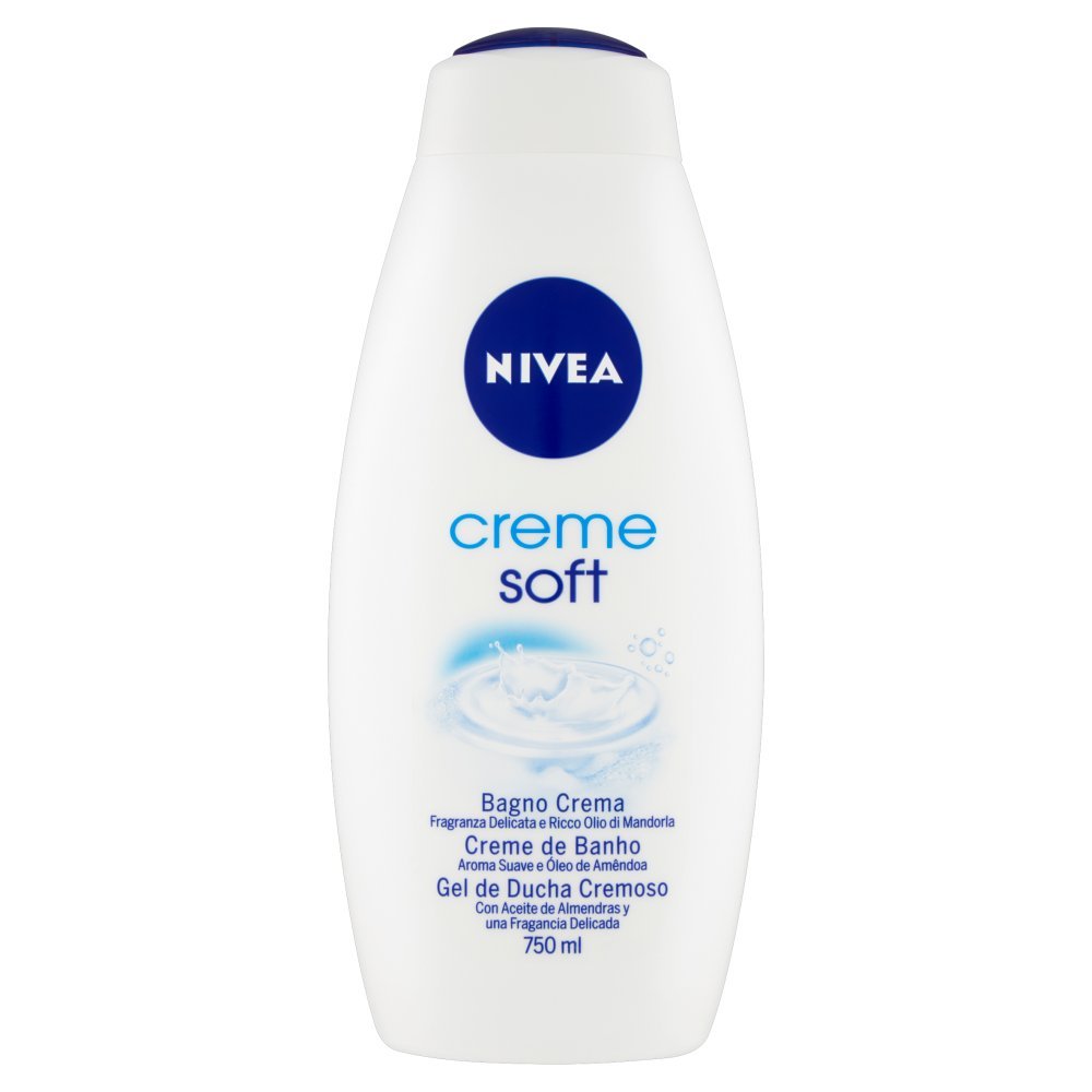 6 x NIVEA Creme Soft Bath Cream Delicate Fragrance 750 ml