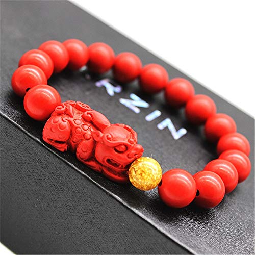 Feng Shui Amulet Bracelet Prosperity Red Bead Bracelet with Charm Red