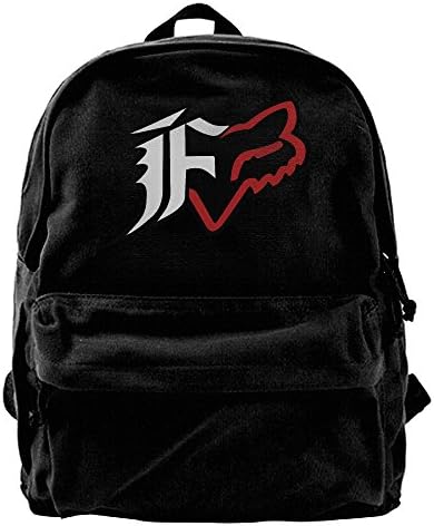 Custom Fox Racing Canvas Backpack Laptop Bag Daypack Travel School Bag