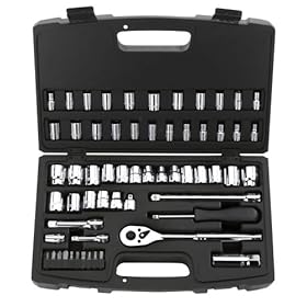 Stanley 92-809 MaxDrive 60-Piece 1/4 and 3/8-inch Standard and Metric Socket Set With Case