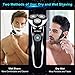 Electric Razor, Electric Shavers for Men, 4 in 1 Dry Wet Waterproof Mens Rotary Shaver Portable Face Shaver Travel Rechargeable Beard Trimmer USB Cordless Nose Trimmer Facial Cleaning Brush for Dad