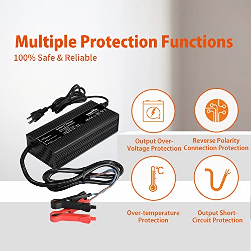 Ampere Time 29.2V 20A LiFePO4 Iron Phosphate Batteries Charger, Trickle