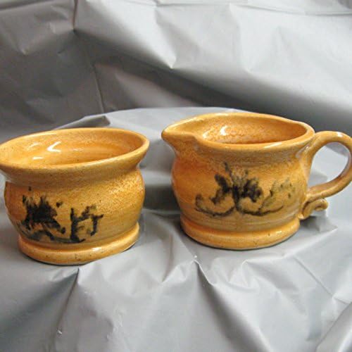 Cream Pitcher and Sugar Bowl Handmade Pottery Ceramic Stoneware tableware Pottery kitchenware