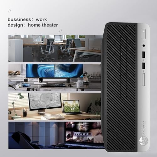 HP ProDesk 400 G5 SFF Computadora de sobremesa, Intel Quad-Core i3-8100 3,60 GHz Business Desktop Computer, Teclado y Mouse, 8G DDR4, 256 SSD, WiFi, BT, DP, Windows 11 Pro 64 (reacondicionado)