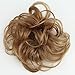 CAISHA 100% HUMAN HAIR Scrunchie Hair Piece Updo Braid Hair Scrunchy Messy Bun Red Blonde Mix H312n