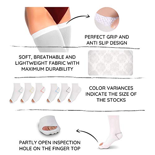 Compression Stockings Thigh High, Unisex Ted Hose Socks, 1520 mmHg