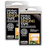 Lineco Self-Adhesive Linen Hinging Tape, Attaching