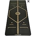 Liforme Travel Yoga mat – Patented Alignment System, Warrior-Like Grip, Non-Slip, Eco-Friendly, Ultra-Lightweight and Sweat Resistant, Made with Natural Rubber