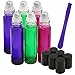 Roller Bottles - 10ml Premium Quality Glass Refillable Essential Oil Roller on Bottles with Lid Opener Pry Tool, Set of 6 for Aromatherapy, Essential Oils and Lip Balms By JamHooDirect