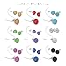Swarovski Set Necklace Stud Earrings Stainless Steel, 8mm Earrings Swarovski Crystal Ball, 10mm Swarovski Ball Necklace