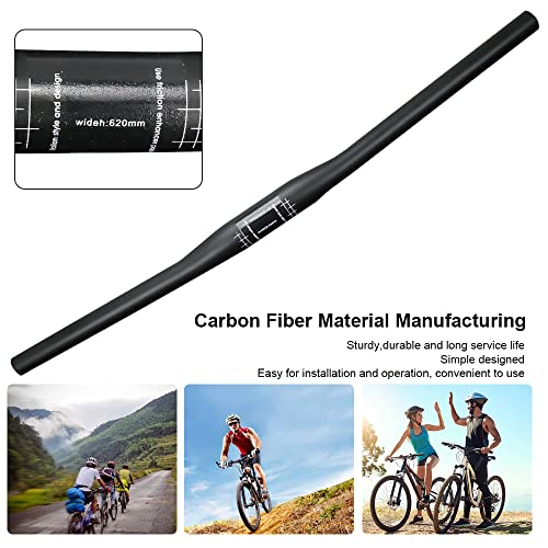 Carbon Handlebars, Mountain Bike Handlebars, Riser Bars 31.8mm 3K Matt