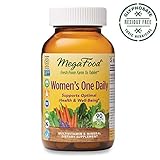 MegaFood, Women's One Daily, Daily Multivitamin and Mineral Dietary Supplement with Vitamins C, D, Folate and Iron, Non-GMO, Vegetarian, 90 Tablets (90 Servings) (FFP)