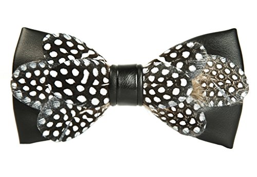 Cloud Rack Handmade Pu Leather Feather Bowtie
