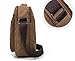 Canvas Crossbody Everyday Satchel Bag Shoulder Messenger Bag iPad Travel Portfolio Bag, Army Green