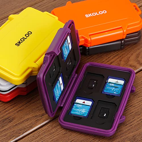 SD Card Holder Case Hunter, SKOLOO Weatherproof Micro SD Card Case