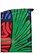 Sunshine Joy 3D Epic Tropical Paradise Surf Wave Palm Tree Tapestry Tablecloth Beach Sheet Wall Art Huge 60 x 90 Inches - Glow In The Dark - FREE 3D GLASSES & STICKER INCLUDED