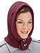 Collections Etc Cozy Unisex Buttoned Hat, Burgundy, One-Size