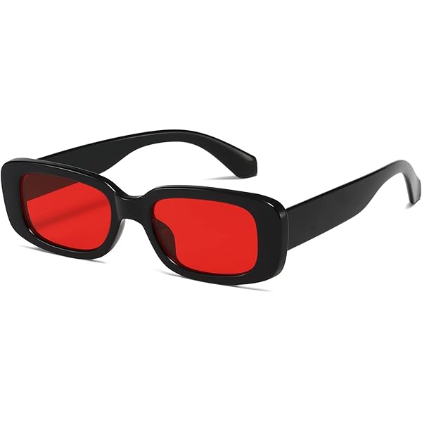 kimorn Rechthoekige zonnebril voor dames en heren - Trendy retro bril uit de jaren 90 - UV 400-bescherming - Vierkant montuur K1200, Zwart montuur Grijze lenzen luipaardframe Donkergroene lenzen
