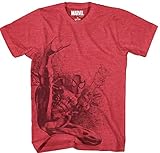 Spiderman Flip Spinner Mens Red Heather T-shirt