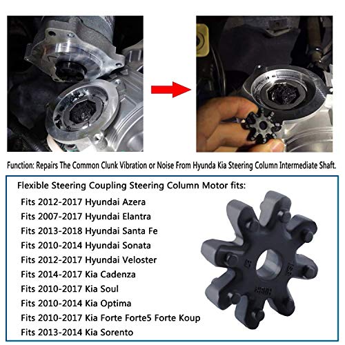 Poweka Flexible Steering Coupler Replacement 563152K000FFF for