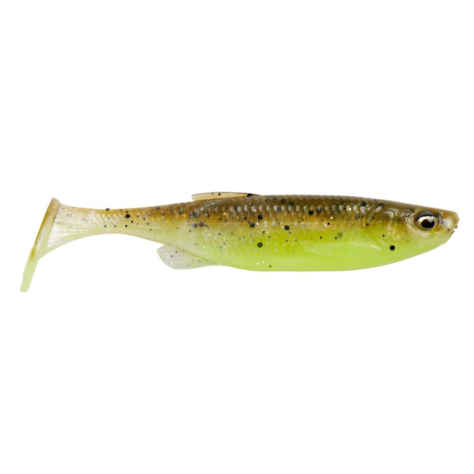 Savage Gear Fat Minnow T-Tail Rubber Fish 7.5 cm 5 g Green Pearl Yellow