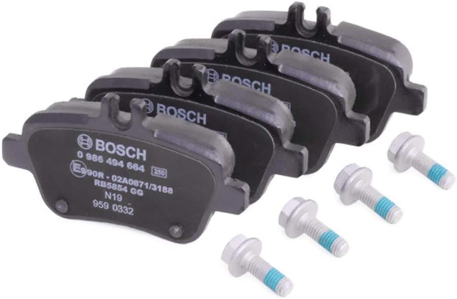 Bosch BP1509, Brake Pads Car Rear Axle, Bosch Quality, Reduced Noise and Dust, ECE-R90 Certified, Copper-Free - Image 4