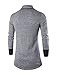 uxcell Men Cardigans Shawl Collar Patchwork Knit Drap Open Front Long Cardigan Sweater Gray S US 36