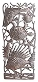 Fish and Turtle Deep Sea Wall Art, Recycled Metal, 7