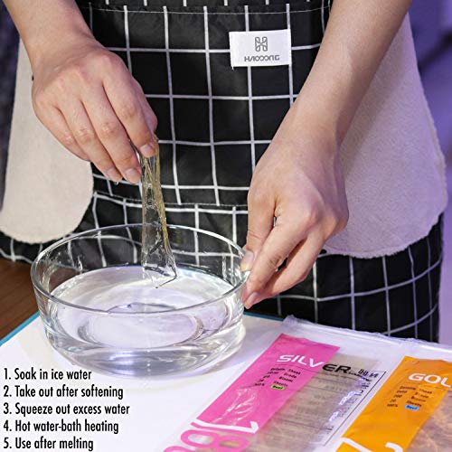 Haodong Beef Platinum Leaf Gelatin Sheets 240 Bloom (20 Sheets, 40g