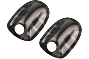 MANG JIANG Glossy Windshield Wiper Washer Caps Front Engine Cover Hood Window Spray Nozzle Covers Compatible With Mini Cooper F54 F55 F56 F60 Hatchback Clubman Countryman Universal (Dark Union Jack)