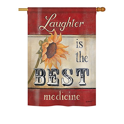 Laughter Is the Best Medicine Sublimation Large Flag 28″ X 40″