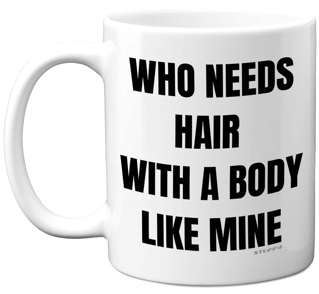 Stuff4 Bald Mug - Funny Birthday Gifts for Him, Novelty 11oz Ceramic Dishwasher Safe Mugs, Baldi Gift for Men, Dad Birthday Gifts, Christmas, Fathers Day, Men