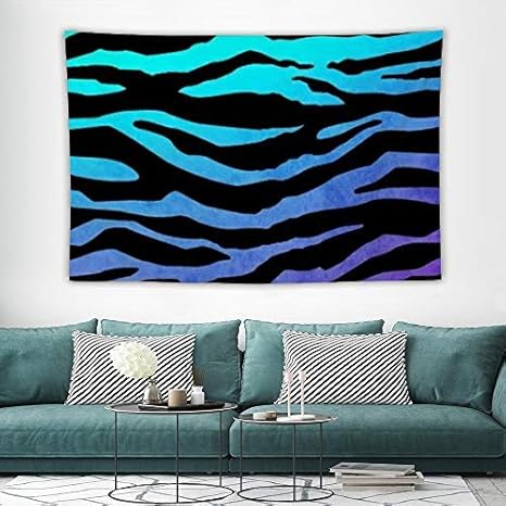 N\A Tapicería de Rayas de Cebra de Camuflaje Verde Morado 100%