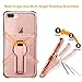 iPhone 7 Plus Case with Kickstand, iPhone 8 Plus Stand Case, 360 degree Rotatable Stand Cute Plating Soft Full Body Cover Protective Case For Girls, Women For Apple iPhone 7 / 8 Plus - Rose Gold