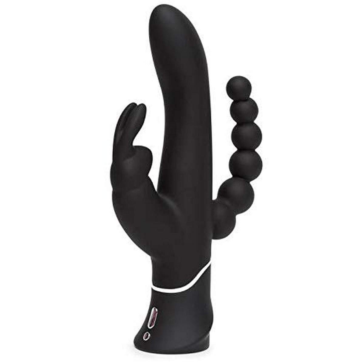 Happy Rabbit Triple Curve Rechargeable Rabbit Vibrator, Black