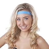 Hipsy 2pk Women's Adjustable NON SLIP Wide Neon Snakeskin Headband Multi Pack