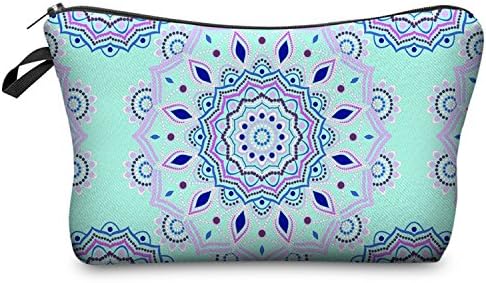 Mandala Pencil Case Floral Plush Bag Pen Cosmetic Travel Make up Pouch Gift for School Kids Boys Girls (2)