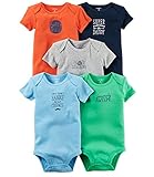 Carter's Baby Boys 5-Pack Mr. Sunshine Bodysuits 6 Months
