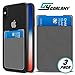 GOALANY Galaxy S9 S8 Credit Card Wallet Case, (3-Pack) Phone Card Holder for Cell Phone/Samsung Galaxy Note 9/8 / S8 Plus/Galaxy S7 Edge/LG G7 G6 / V30 V20 / Pixel 2 XL and Work w/Most case