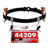Maacool Race Number Belt ( 6 Gel Loops ) for Triathlon,Marathon,Running,Cycling