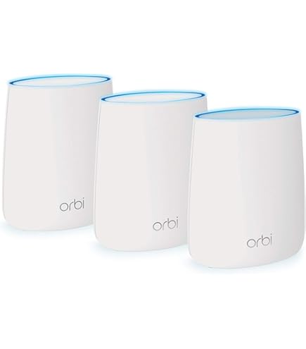 メッシュWi-Fi Orbi Micro RBK23 3台セット Amazon.com: NETGEAR Orbi Tri-band Whole Home Mesh WiFi System with
