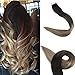 Fshine Tape In Hair Extensions Ombre Invisible Glue In Hair Extensions Dark Roots Black and Blonde Tape In Extensions Color 1B Fading To 8 Brown and 22 Blonde 20 Pcs 50 Gram