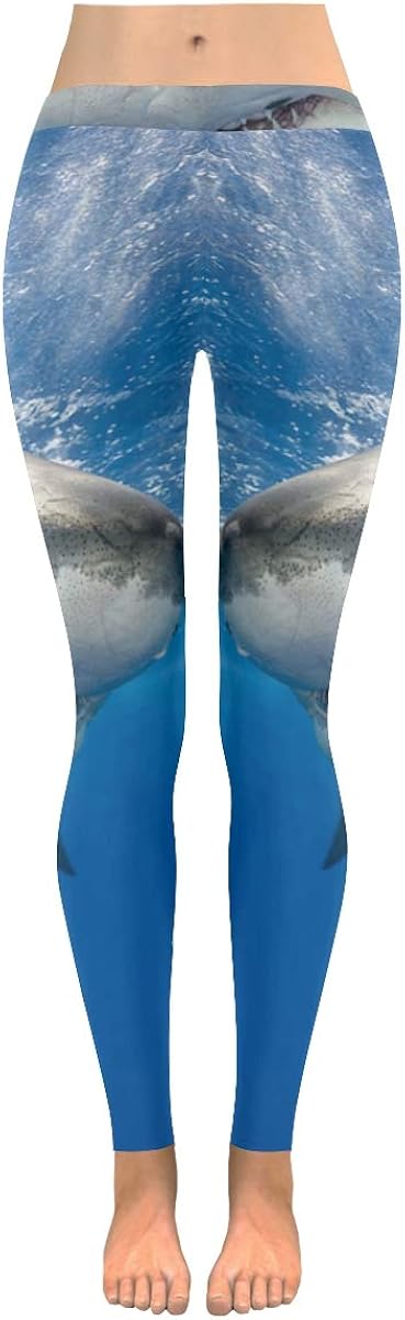 Low Waist Pant Leggings for Women Lightweight Running Pants Great White Shark Sw