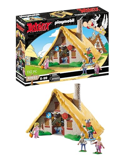 PLAYMOBIL Asterix 70932 Hütte des Majestix, Spielzeug für Kinder ab 5 Jahren