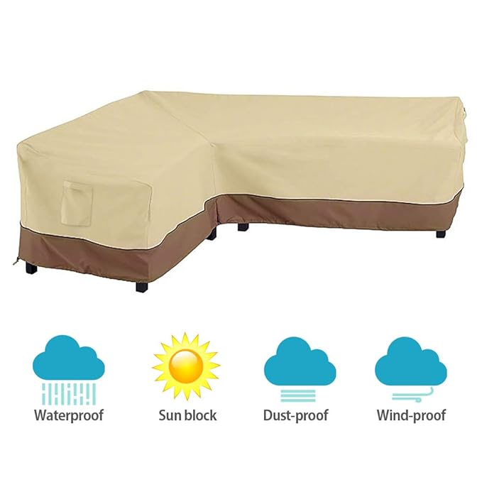 Outdoor Garden L Shaped Furniture Cover
