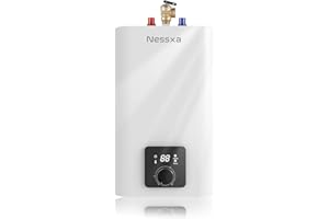 NESSXA 8 Gallon Electric Mini Tank Water Heater, 110V 1500W Point of Use On Demand Under Sink Instant Hot Water Heater for Home Kichen Bathroom