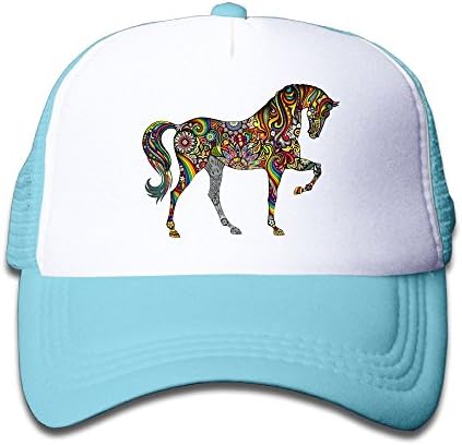 colorful Horse Colortone Girls Mesh Hat Baseball Caps Adjustable Trucker Cap