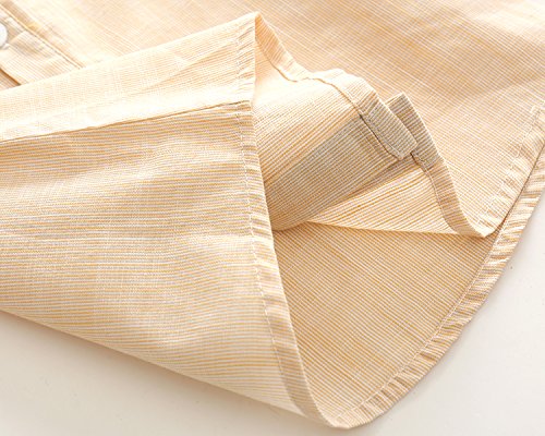 Baby Boy Shirt and Tie Sets Long Sleeve Woven Top+ Bowknot+ Shorts With Suspender Straps Outfits (12-18month, Yellow)