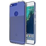 Google Pixel XL Case, Maxboost [Liquid Skin] Thin Case for Google Pixel XL 2016 - 1.2 mm Ultra Clear Soft Flexible Gel TPU Transparent Skin Covers Scratch-Proof Bumper Cases Cover- Super Clear